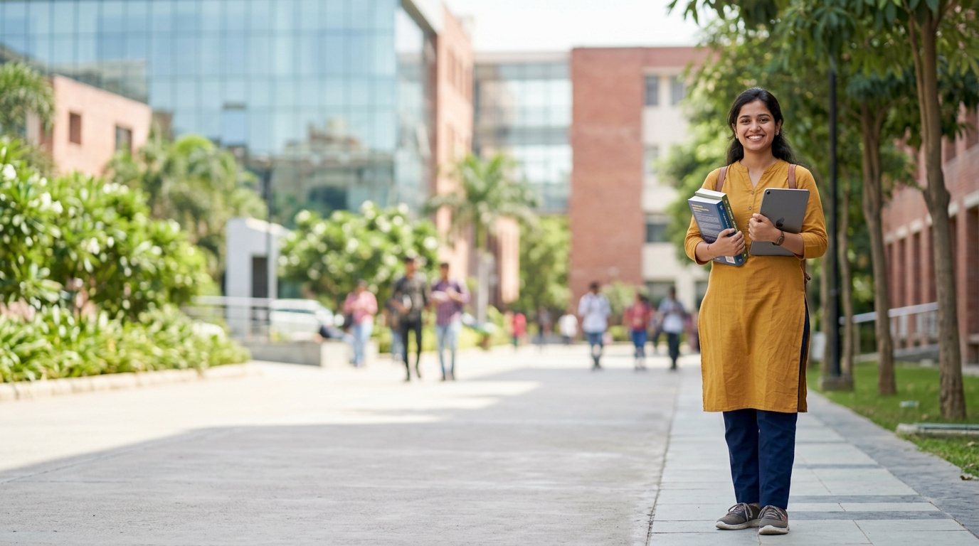Students studying